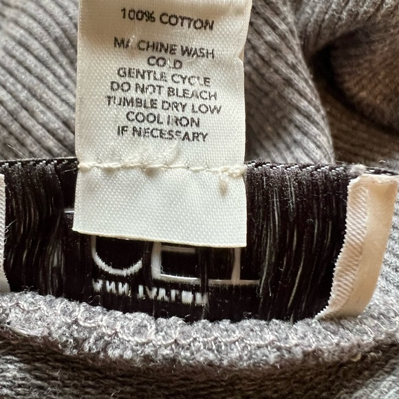 Women’s LOFT Gray Open Cardigan Sweatshirt Cotton - Picture 4 of 4